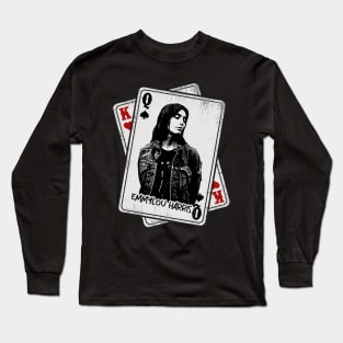 Retro Emmylou Harris Card Style Long Sleeve T-Shirt